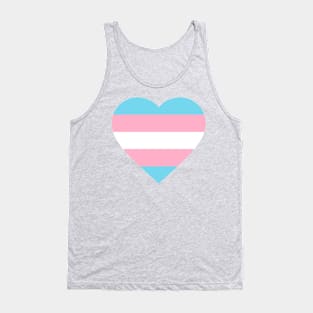 Transgender Heart Flag Tank Top